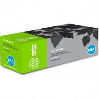 Лазерный картридж CACTUS CS-CE285AS (HP 85A) для HP LaserJet M1130, M1130, M1132, M1132, M1132s, M1137, M1210, M1212, M1214, M1217, P1100, P1101, P1102, P1103, P1104, P1106, P1108, P1109, черный, 1 600 стр.