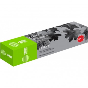 Лазерный картридж CACTUS CS-EXV18 (C-EXV18) для Canon ImageRunner 1018, 1018j, 1022, 1022a, 1022f, 1022i, 1022if, 1023, 1023if, 1023n; IR 1018, 1018j, 1020, 1020j, 1022, 1022a, 1022f, 1022i, 1022if, 1023, 1024, черный, 8 400 стр.