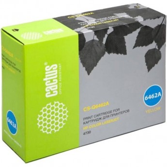 Лазерный картридж CACTUS CS-Q6462AR (HP 644A) для HP Color LaserJet 4730, 4730 MFP, 4730x MFP, 4730xm MFP, 4730xs MFP, CM4730, CM4730f, CM4730fm, CM4730fsk, CM4730 MFP, CM4753 MFP, желтый, 12 000 стр.