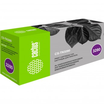 Лазерный картридж CACTUS CS-TN3280 (TN-3280) для Brother HL 5340d, HL 5340dl, HL 5350dn, HL 5350dnlt, HL 5370dw, HL 5380dn, DCP 8070d, DCP 8085dn, MFC 8370dn, MFC 8380dn, MFC 8880dn, MFC 8890dw, черный, 8 000 стр.