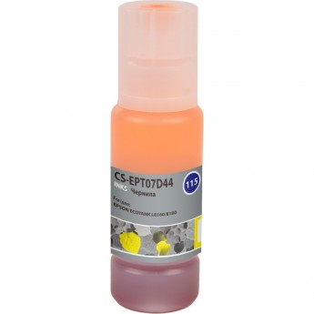 Чернила CACTUS CS-EPT07D44 (115Y) для Epson Ecotank L8160, 8180, желтый, 70 мл