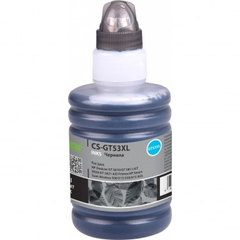 Чернила CACTUS CS-GT53XL (1VV21AE) для HP Smart Tank Wireless 500, 515, 530 AiO, черный, 135 мл
