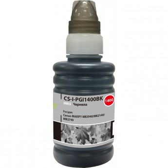 Чернила CACTUS CS-I-PGI1400BK для Canon Maxify MB2040, MB2140, MB2740, черный, 100 мл