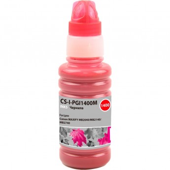 Чернила CACTUS CS-I-PGI1400M для Canon Maxify MB2040, MB2140, MB2740, пурпурный, 100 мл