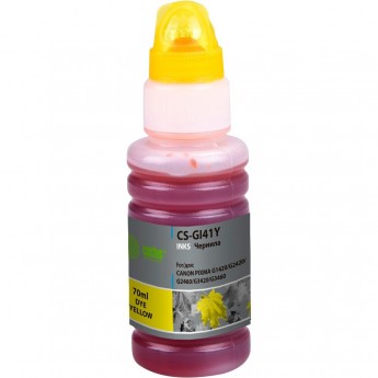 Чернила CACTUS CS-GI41Y для Canon Pixma G1420, G2420, G2460, G3420, G3460, желтый, 70 мл