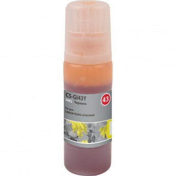 Чернила CACTUS CS-GI43Y для Canon Pixma G640, 540, желтый, 60 мл