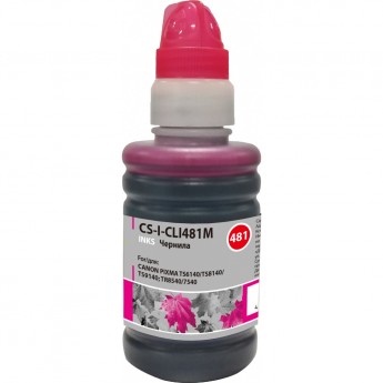 Чернила CACTUS CS-I-CLI481M для Canon Pixma TR7540, TR8540, TS6140, TS8140, TS9140, пурпурный, 100 мл
