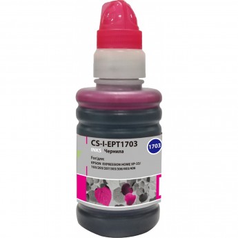 Чернила CACTUS CS-I-EPT1703 для Epson ExpIession Home XP-33, 103, 203, 207, 303, 306, пурпурный, 100 мл