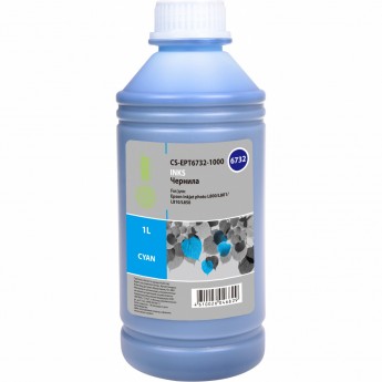 Чернила CACTUS CS-EPT6732-1000 для Epson L800, L805, L810, L850, L1800, голубой, 1000 мл