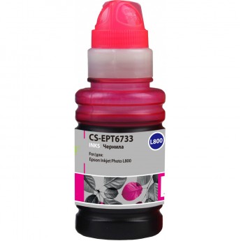 Чернила CACTUS CS-EPT6733 для Epson L800, пурпурный, 100 мл