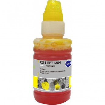 Чернила CACTUS CS-I-EPT1284 для Epson Stylus S22, SX125, SX420, SX425; Office BX305, желтый, 100 мл