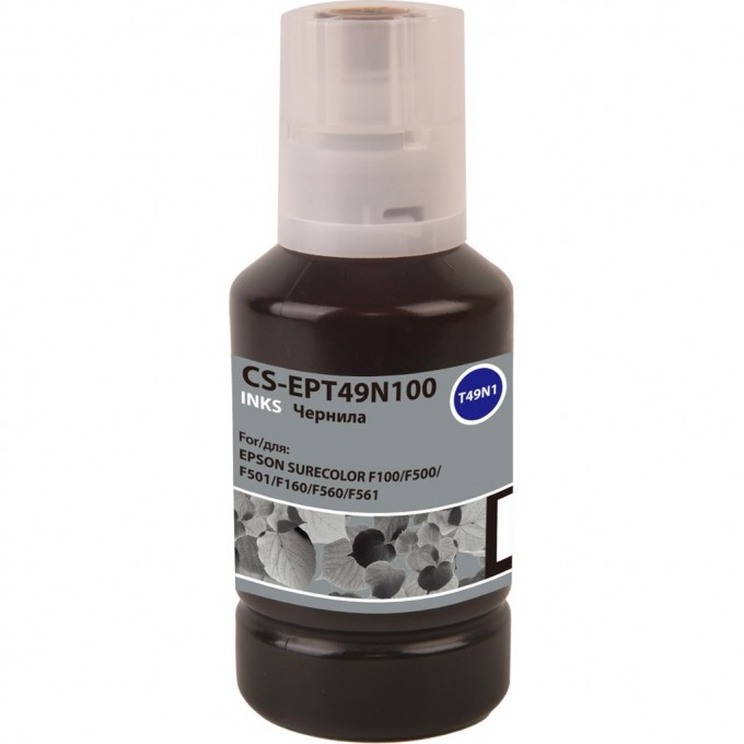 Чернила CACTUS для Epson SureColor SC-F100, F500, черный, 140 мл CS-EPT49N100