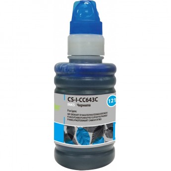 Чернила CACTUS CS-I-CC643C для HP DeskJet D1663, D2563, D2663, D5563, F2423, F2483, голубой, 100 мл