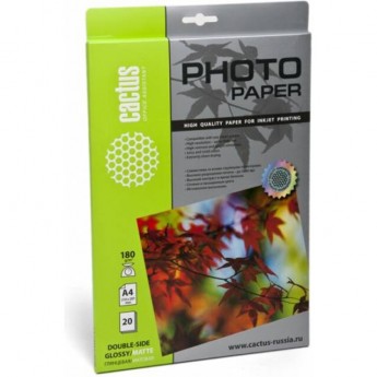 Фотобумага CACTUS CS-GMA418020, формат A4, 180г/м2