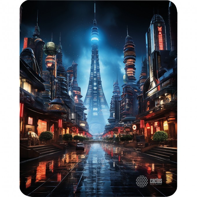 Коврик для мыши CACTUS CITY 300x250x3мм cs-mp-d05m