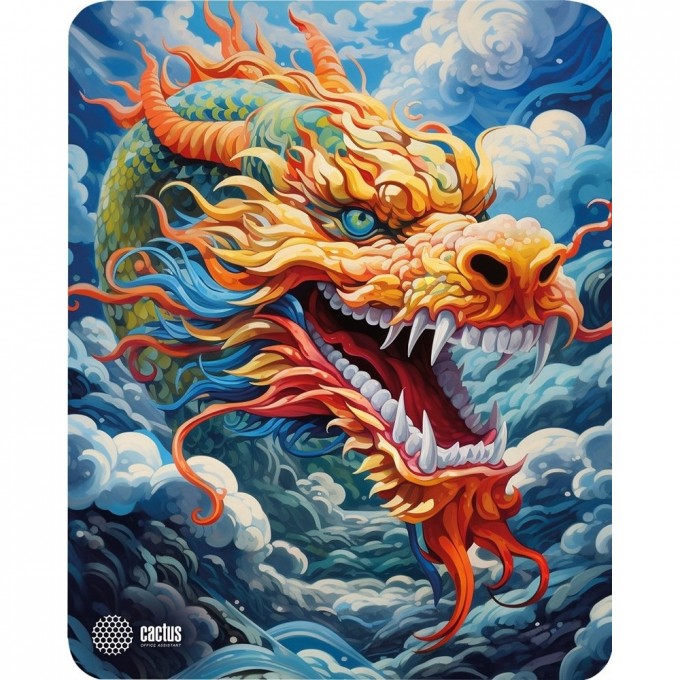 Коврик для мыши CACTUS COLORFUL DRAGON 300x250x3мм cs-mp-d07m