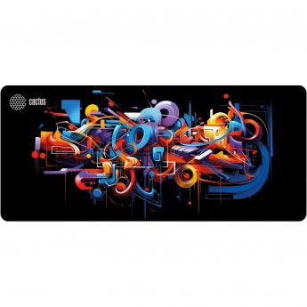 Коврик для мыши CACTUS GRAFFITI CS-MP-PRO10ХXL 900x400x2мм черный