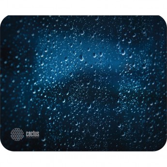 Коврик для мыши CACTUS WATER DROPS черный 220x180x2мм