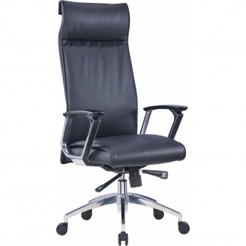 Кресло CACTUS CS-LBK-BARSELONA черный кожа крестовина алюминий