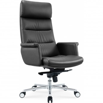 Кресло руководителя CACTUS CS-LBK-AMSTERDAM кожа крестовина алюминий