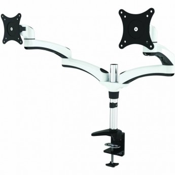 Кронштейн для мониторов CACTUS серебристый 15"-27" макс.8кг настольный поворот и наклон