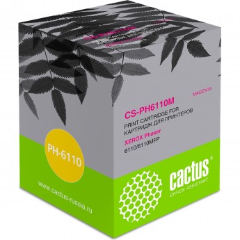 Лазерный картридж CACTUS CS-PH6110M (106R01205) для Xerox Phaser 6110, 6110b, 6110 MFP, 6110 MFP b, 6110 MFP s, 6110 MFP x, 6110vb, пурпурный, 1 000 стр.