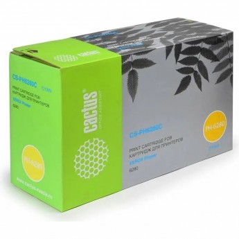 Лазерный картридж CACTUS CS-PH6280C (106R01400) для Xerox Phaser 6280, 6280dn, 6280n увеличенной емкости 5'900 стр.голубой
