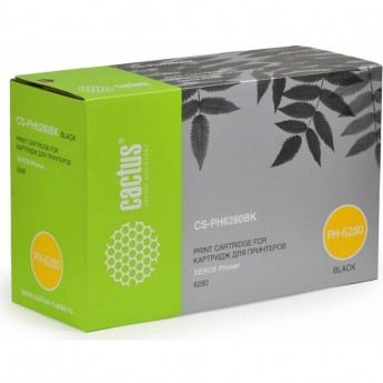 Лазерный картридж CACTUS CS-PH6280BK (106R01403) для Xerox Phaser 6280, 6280dn, 6280n 7'000 стр черный