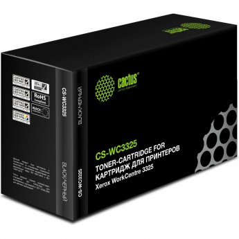 Лазерный картридж CACTUS CS-WC3325 (106R02312) для Xerox WorkCentre 3325, 3325dni, черный, 11 000 стр.
