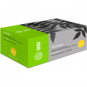 Лазерный картридж CACTUS CS-PH3260X (106R02782) для Xerox Phaser 3052, 3260, 3260dni; WorkCentre 3215, 3215dn, 3225, 3225dni, черный, 3 000 стр., 2 шт.