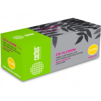 Лазерный картридж CACTUS CS-VLC500M (106R03878) для Xerox VersaLink C500, C500dn, C500n, C505, C505S, C505x, пурпурный, 2 400 стр.