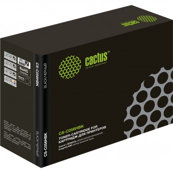 Лазерный картридж CACTUS CS-C056HBK (Cartridge 056 H) для Canon imageCLASS LBP320 Series, 540 Series, черный, 21 000 стр.