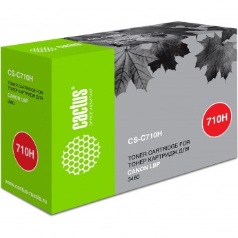 Лазерный картридж CACTUS CS-C710H (Cartridge 710H) для Canon LBP 3460 i-Sensys Laser Shot, черный, увеличенной емкости, 12 000 стр.