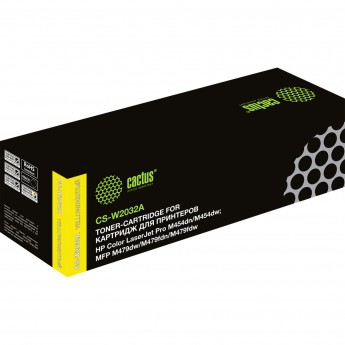 Лазерный картридж CACTUS CS-W2032A для HP LaserJet M454, MFP M479, желтый, 2 100 стр.