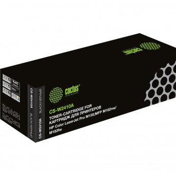Лазерный картридж CACTUS CS-W2410A (HP 216A) для HP Color LaserJet Pro M155;MFP M182nw, M183fw, черный, 1 050 стр.