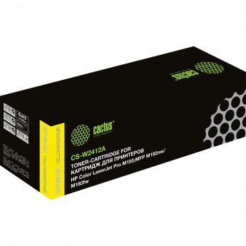 Лазерный картридж CACTUS CS-W2412A (HP 216A) для HP Color LaserJet Pro M155;MFP M182nw, M183fw, желтый, 850 стр.