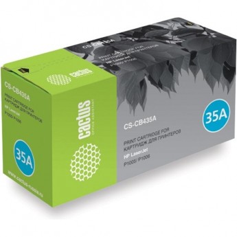 Лазерный картридж CACTUS CS-CB435A (HP 35A) для HP LaserJet P1002, P1002w, P1002wl, P1005, P1006, P1007, P1008, P1009, черный, 1 500 стр.