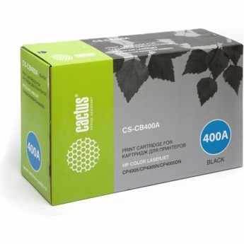 Лазерный картридж CACTUS CS-CB400AR (HP 642A) для HP Color LaserJet CP4005, CP4005DN, CP4005N, черный, 7 500 стр.