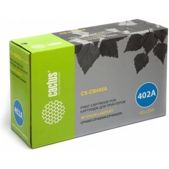 Лазерный картридж CACTUS CS-CB402AR (HP 642A) для HP Color LaserJet CP4005, CP4005DN, CP4005N, желтый, 7 500 стр.