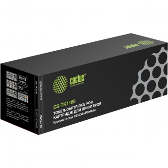 Лазерный картридж CACTUS CS-TK1160 (TK-1160) для Kyocera Ecosys P2040dn, P2040dw, черный, 7 200 стр.