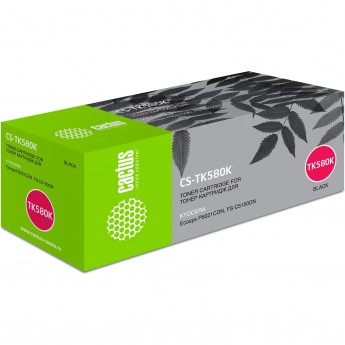 Лазерный картридж CACTUS CS-TK580K (TK-580K) для принтеров Kyocera Mita P6021 Ecosys, P6021cdn Ecosys, Mita FS C5150, C5150dn, черный, 3 500 стр.