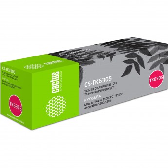 Лазерный картридж CACTUS CS-TK6305 (TK-6305) для Kyocera Mita TASKalfa 3500, 3500i, 3501, 3501i, 4500, 4500i, 4501, 4501i, 5500, 5501, черный, 35 000 стр.