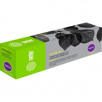 Лазерный картридж CACTUS CS-TN213Y (TN-213Y) для Brother HL 3230, DCP 3550, MFC 3770, желтый, 1 300 стр.