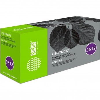 Лазерный картридж CACTUS CS-TN3512 (TN-3512) для Brother DCP L6600dw; Brother HL L6250dn, L6300dw, L6300dwt, L6400dw, L6400dwt, MFC L6800dw, L6800dwt, L6900dw, L6900dwt, черный, 12 000 стр.