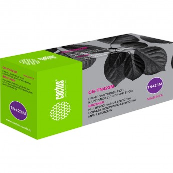 Лазерный картридж CACTUS CS-TN423M (TN-423M) для Brother DCP L8410cdw; HL L8260cdw, L8360cdw; MFC L8690cdw, L8900cdw, пурпурный, 4 000 стр.