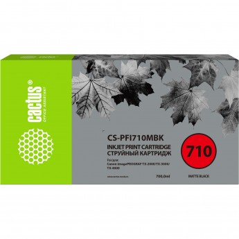 Струйный картридж CACTUS CS-PFI710M (PFI-710M) для Canon imagePROGRAF TX-2000, TX-3000, TX-4000, пурпурный, 700 мл