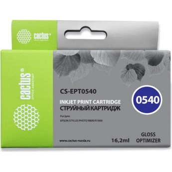 Струйный картридж CACTUS CS-EPT0540 (T0540) для принтеров Epson Stylus Photo R800, R1800, глянцевый, 16,2 мл