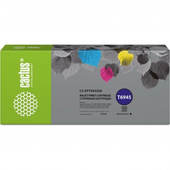 Струйный картридж CACTUS CS-EPT694500 (T6945) для Epson SureColor SC-T3000, T3070, T3200, T5000, 5200, черный матовый, 675 мл