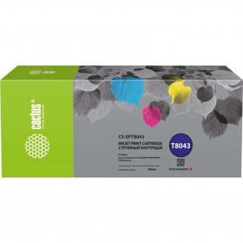 Струйный картридж CACTUS CS-EPT8043 (T8043) для Epson SureColor SC-P6000, 7000, 8000, 9000, пурпурный, 700 мл