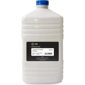 Тонер CACTUS CS-TKY4-1000 для принтера Kyocera TK-110, 130, 140, 160, 170, 1110, 1120, 1130, 1140, 1150, 1160, 1170, 1200, черный, флакон 1'000 гр